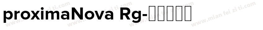 proximaNova Rg字体转换